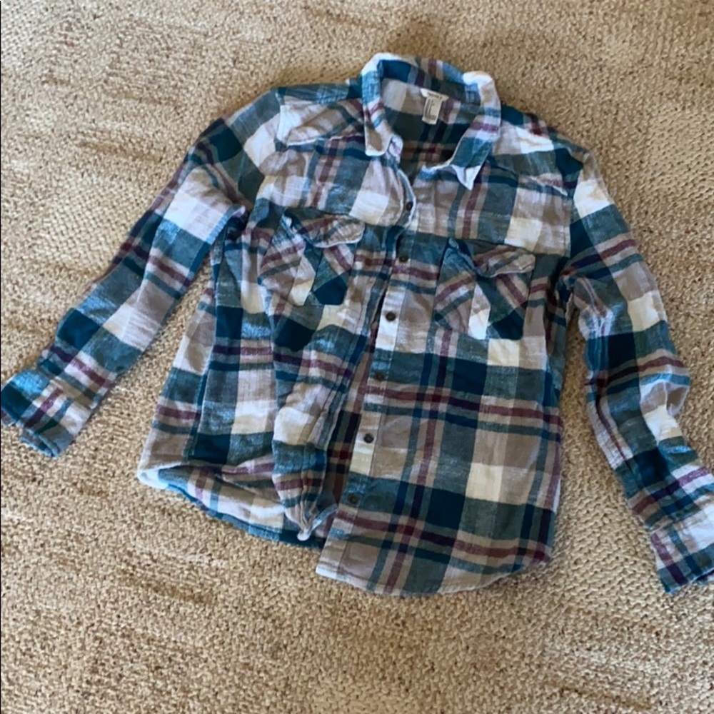 Teal & Grey Flannel